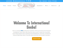 Tablet Screenshot of internationalscuba.com